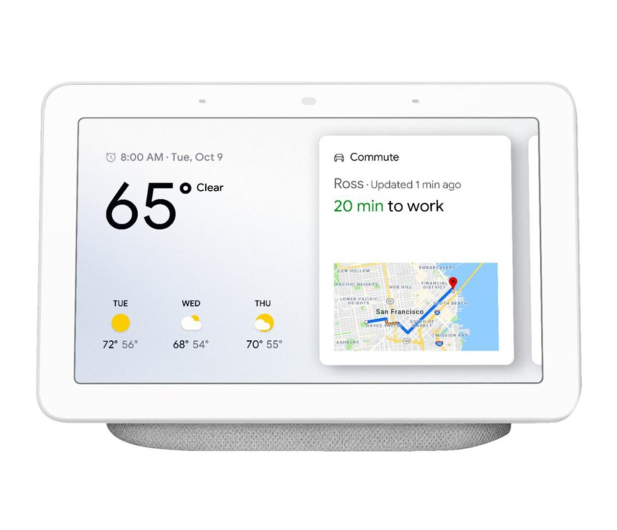 GOOGLE Home Hub GA00516-US z asystentem Google Biały - 486933 - zdjęcie